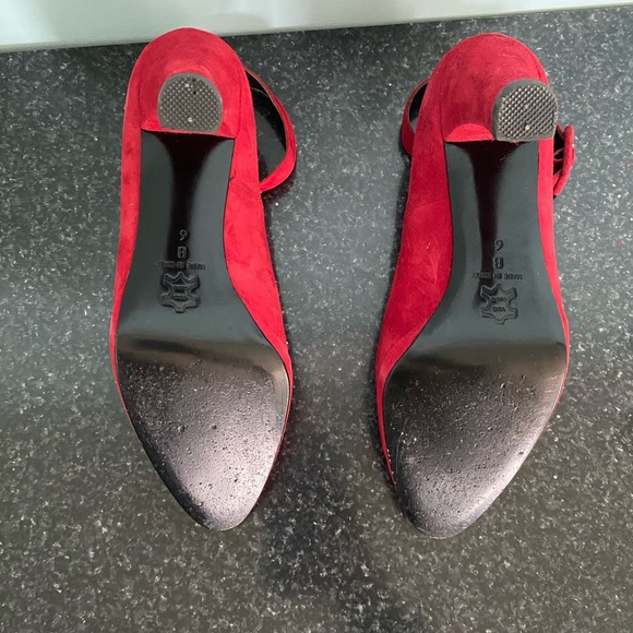 DKNY Red Mary Jane Heels size 6 - Picture 6 of 6
